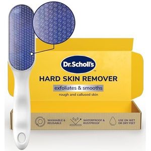 Dr. Scholl's Nano glazen voetvijl - Verwijdert onmiddellijk harde huid op natte of droge voeten, waterdicht en roestvrij, zachte dode huid en eeltverwijderaar, pedicurevoetschrobber voor douche
