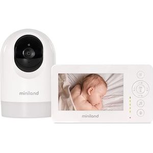 Miniland - Pro - Babymonitor - 4.3 inch - Draaibare Camera - Bereik tot 240 meter