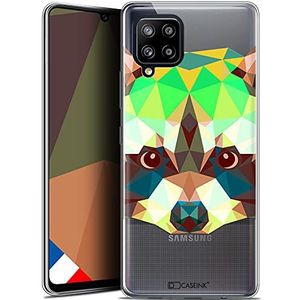 Caseink Beschermhoes voor Samsung Galaxy A42 5G (6,6) [Gel HD bedrukt in Frankrijk, collectie Polygon Animals Design wasber - zacht, ultradun