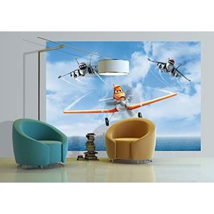 AG Design FTDs1927 Disney Planes, Papier Fotobehang Kinderkamer - 255x180 cm - 2 delen, papier, multicolor, 0,1 x 255 x 180 cm