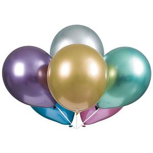 Unique Party Latex ballonnen, 28 cm, verschillende kleuren, 6 stuks (56784)