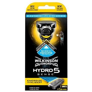 Wilkinson Sword Hydro 5 Sense - Rasoir voor Man - Met 5 Lames - Hydraterende Gel