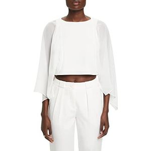 ESPRIT Collection Chiffon-cardigan in sjaaldesign, off-white, XXL