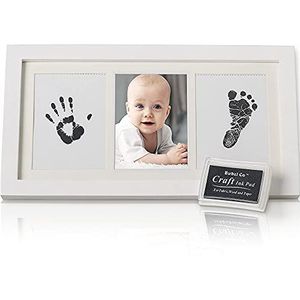 Mooie Baby Handafdruk Kit & Voetafdruk Fotokit voor Pasgeboren Meisjes en Jongens, Unieke Baby Shower Cadeauset, Gedenkwaardige Aandenken Decoraties voor Muur of Babykamer Decor