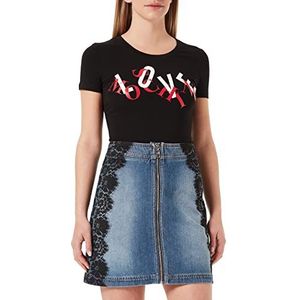 Love Moschino A-Line Mini Rock, grijs, 40 dames