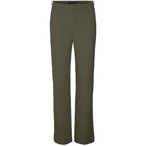 Vero Moda Vmzamira Mr Slim Straight Pant Ga Noos Broek dames, ivy-groen, S / 34L