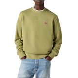 Levi's - Sweatshirt - Olijfgroen - Katoen