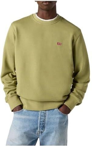 Levi's - Sweatshirt - Olijfgroen - Katoen