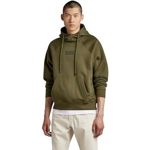 G-STAR RAW Moto Loose Sweater met capuchon voor heren, Groen (Shadow Olive C988-b230), XS
