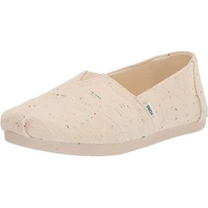 TOMS Alpargata espadrille voor dames, Natuurlijk gespikkeld, 35.5 EU