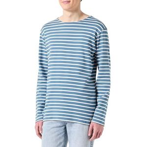 Armor Lux Erfgoed dikke katoenen matrozenboom, Winterblauw/melk, L/Tall