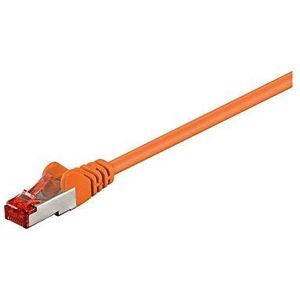 Wentronic 93471 RJ45 Ethernet-kabel (2 m, SSTP, PIMF, Cat.6) oranje