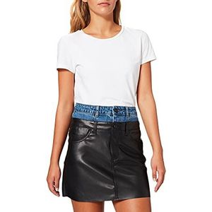 Desigual Fal_Marie Curie Skirt voor dames, zwart, XL