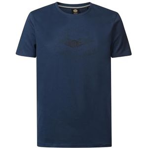 Petrol Industries - Heren Artwork T-shirt Tranquil - Blauw