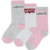 Levi's - BATWING REGULAR CUT - Huissokken - Roze/wit/grijs - 3 paar