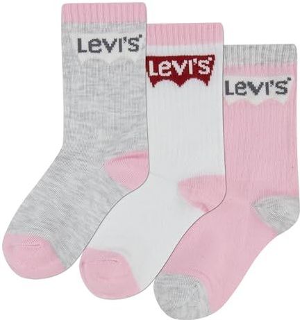 Levi's - BATWING REGULAR CUT - Huissokken - Roze/wit/grijs - 3 paar