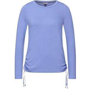 Street One Dames 317167 T-Shirt, Shiny Blue Melange, 40