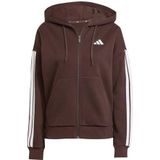 adidas - Essentials 3-Stripes - Trainingsjack - Zwart - Met Capuchon