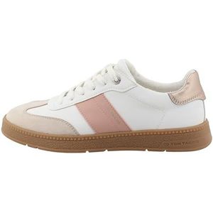 Tom Tailor Dames 9590150003 sneakers, wit-nude, 36 EU, Wit Nude, 36 EU
