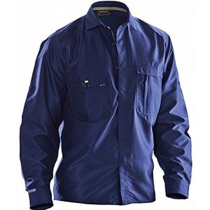 Jobman overhemd, 1 stuk, XXXL, marineblauw, 560117-6700-9