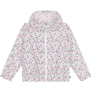 Petit Bateau Anti-uv-windjack voor meisjes, wit/meerkleurig., 12 Jaar