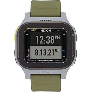 Nixon Digitaal Japans automatisch uurwerk horloge met kunststof armband A1324-2072-00