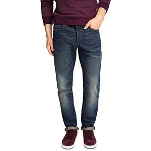 edc by ESPRIT Heren slim jeans 5 - pocket, blauw (Blue Dark Wash 901), 30W x 34L