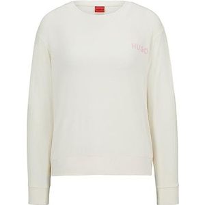 BOSS Dames Unite_ls-shirt pyjama met lange mouwen, Open White110, M