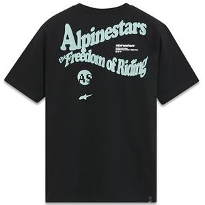 Alpinestars Swishy Csf T-shirt voor heren, korte mouwen, ronde hals, zwart, XL, Zwart, XL