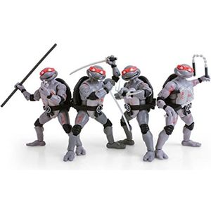The Loyal Subjects Teenage Mutant Ninja Turtles BST AXN actiefiguren 4-pack Battle Damaged 13 cm, meerkleurig, BATMNTBD4PK