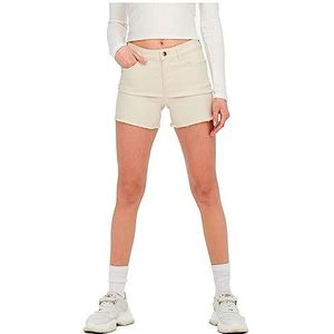 ONLY ONLBlush Mid SK jeansshorts voor dames, ecru, M
