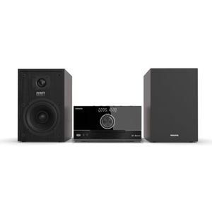 AIWA MSBTU-600 Micro System, Bluetooth, CD, USB, AUX IN, uitgangsvermogen 2 x 50 W RMS, kleur: zwart