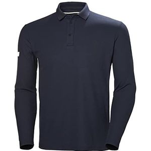 Helly Hansen Mannen Crewline Ls Polo Shirt, 597 Navy, S