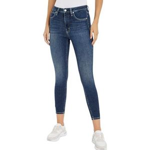 Calvin Klein Jeans Dames HIGH Rise Super Skinny Enkel Skinny, Denim Dark, 29W, Denim Donker, 29W