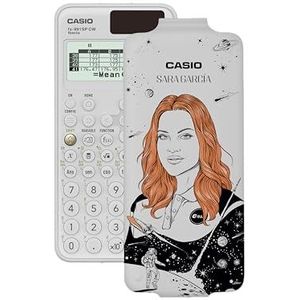 Casio FX-991SP CW - Wetenschappelijke rekenmachine met Sara Garcia, geïllustreerd door Sara Herranz, aanbevolen voor het Spaanse en Portugese cv, 5 talen, meer dan 560 functies, zonne-energie, wit
