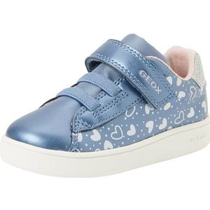 Geox B ECLYPER Girl A Sneakers voor babymeisjes, sky/zilver, 22 EU, sky silver, 22 EU
