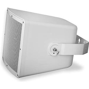 ic audio Luidspreker PRO 150-200 – weerbestendige buitenluidspreker voor spraak en muziek, eenvoudige wandmontage, 150 watt speaker, ideaal voor binnen en buiten, wit