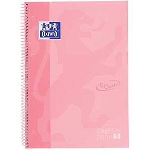 Oxford notitieboek, microgeperforeerd, touch 80 vellen Flamingo pastel