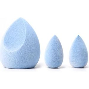 JUNO & Co. microvezelspons, latexvrij, dubbellaagse technologie, vlekkeloze make-upblender voor foundations, poeders en crèmes (Velvet Love Bundle)