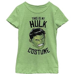 Marvel Hulk kostuum T-shirt voor kinderen, uniseks, Groen Apple, S