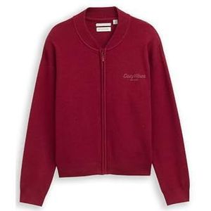 TOM TAILOR - Gebreid Vest - Rood - Cardigan