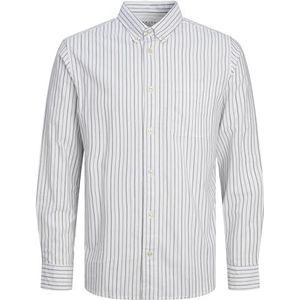 JPRBROOK Oxford Shirt L/S NOOS, Captains Blue/Stripes: slim fit, L