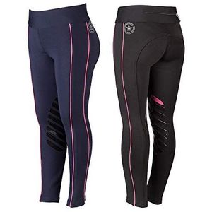 PFIFF 102846 'Larissa' Rijlegging voor dames, kinderen, met kniegrip, 36 maten, zwart