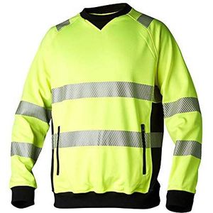 Top Swede 13202901508 Model 132 waarschuwingsbescherming sweatshirt, geel/zwart, maat XXL