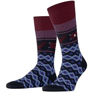 Burlington - Fair Isle Joy M - Chaussettes - Bleu Marine - 1 Paar