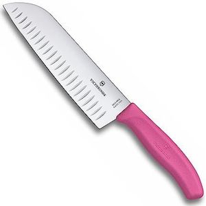 Victorinox Swiss Classic Santokumesser, Kullenschliff, pink