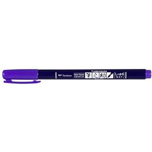 Tombow WS-BH18 Brush Pen Fudenosuke harde punt paars