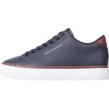 Tommy Hilfiger - Sneakers - Donkerblauw - Gerecycled Leer en Polyester