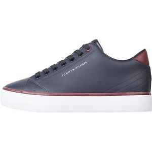 Tommy Hilfiger - Sneakers - Donkerblauw - Gerecycled Leer en Polyester