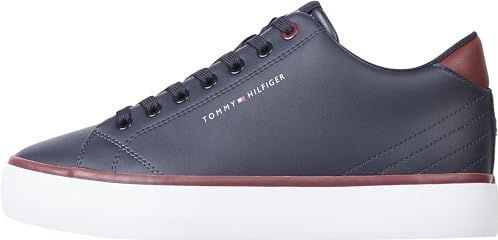 Tommy Hilfiger - Sneakers - Donkerblauw - Gerecycled Leer en Polyester